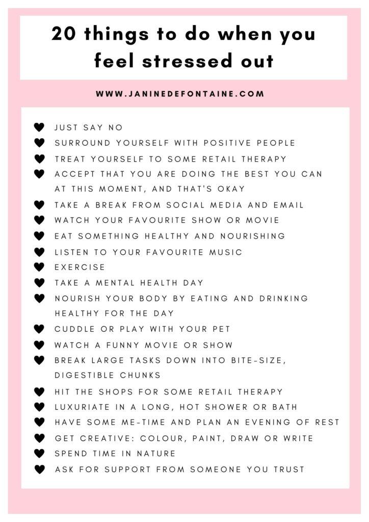 40 Things To Do When You Feel Stressed Out 1353